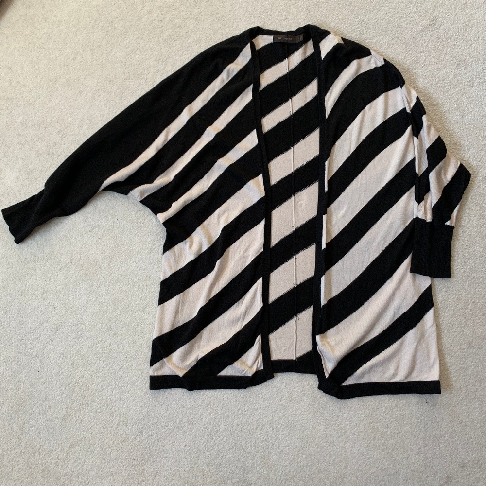The Limited Stripe Open Cardigan